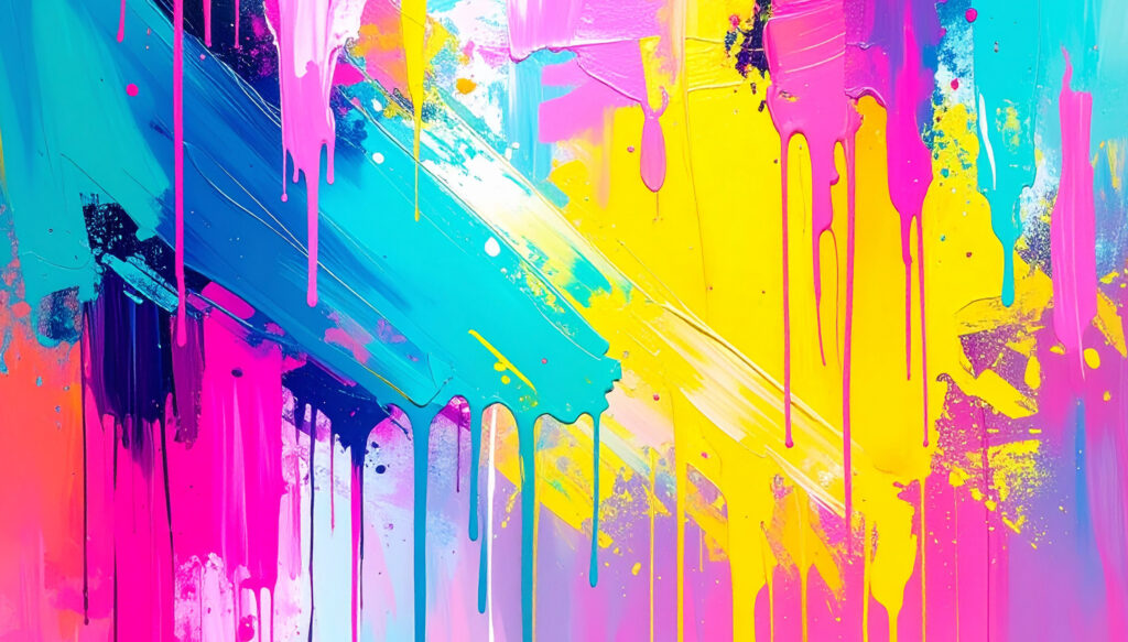 滴り落ちるペイント1