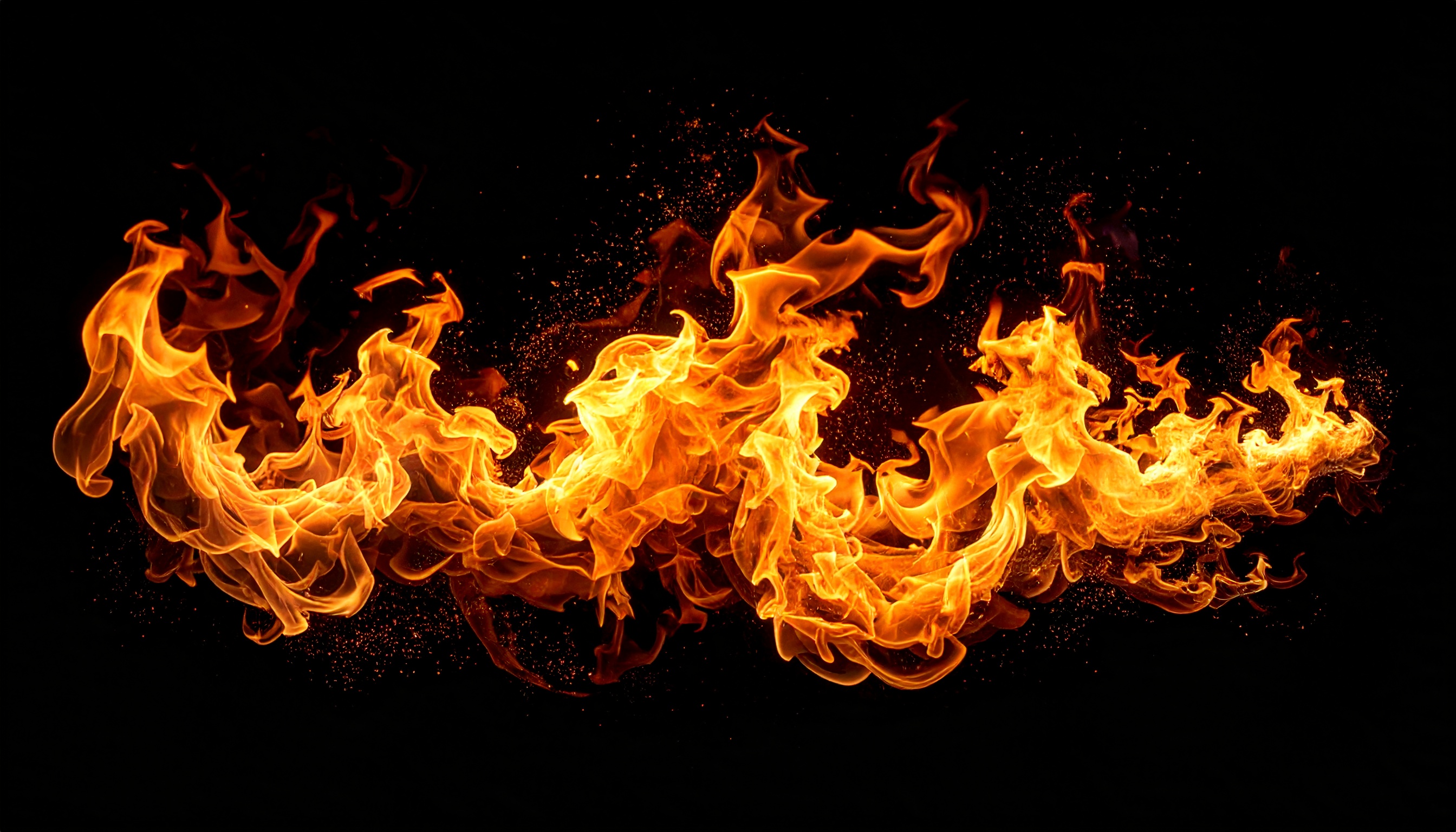 闇に舞う炎の波動