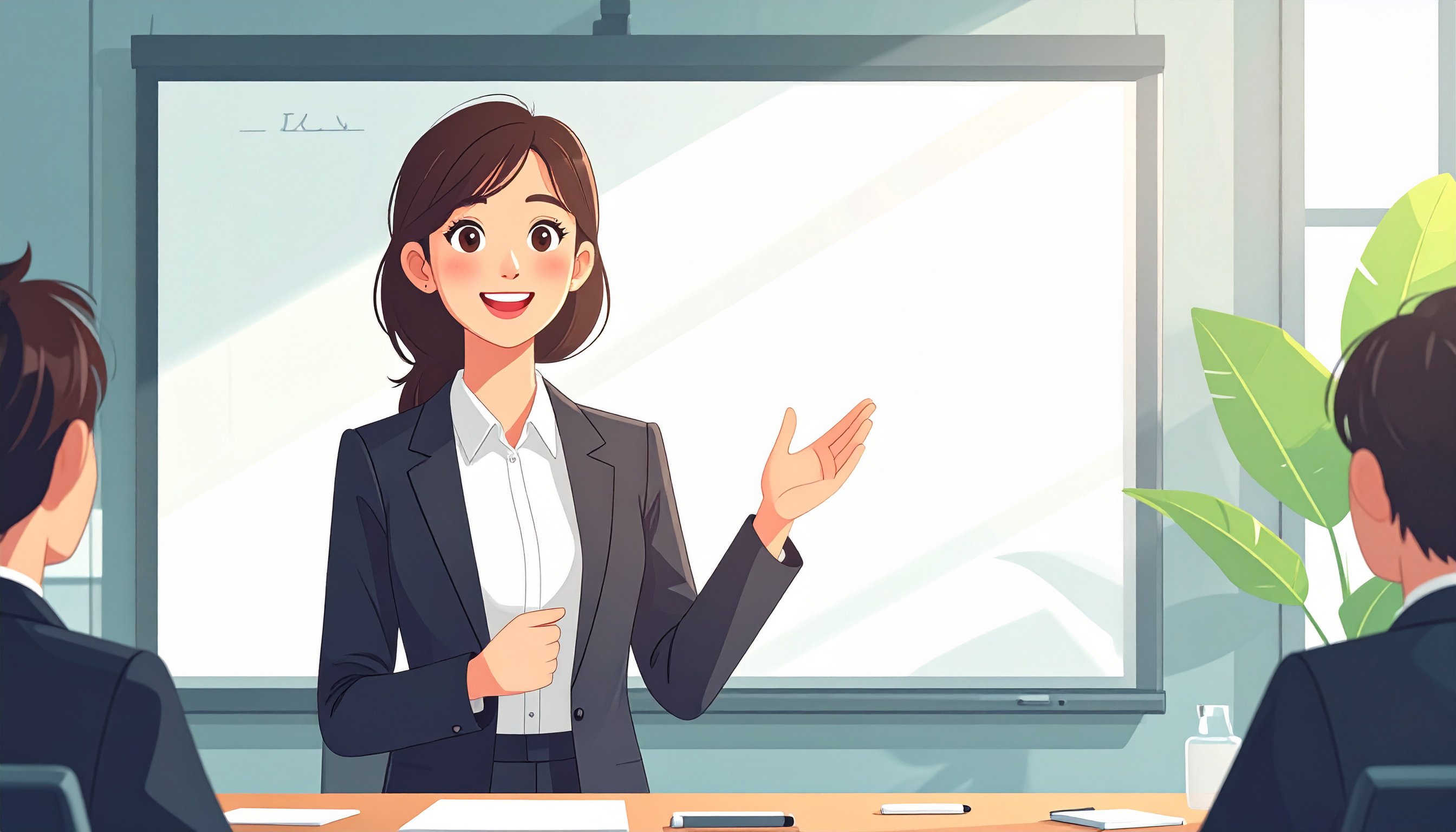 女性ビジネスパーソンのプレゼンテーション