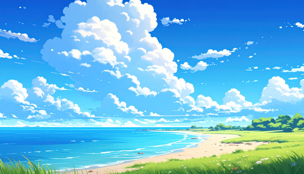 青い海と海岸風景2