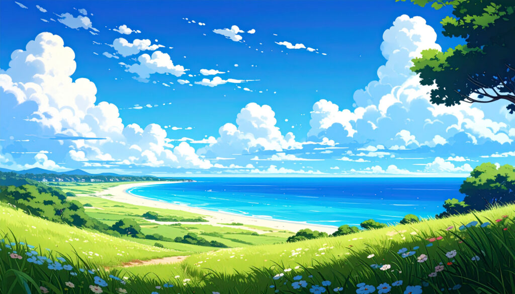 青い海と海岸風景3