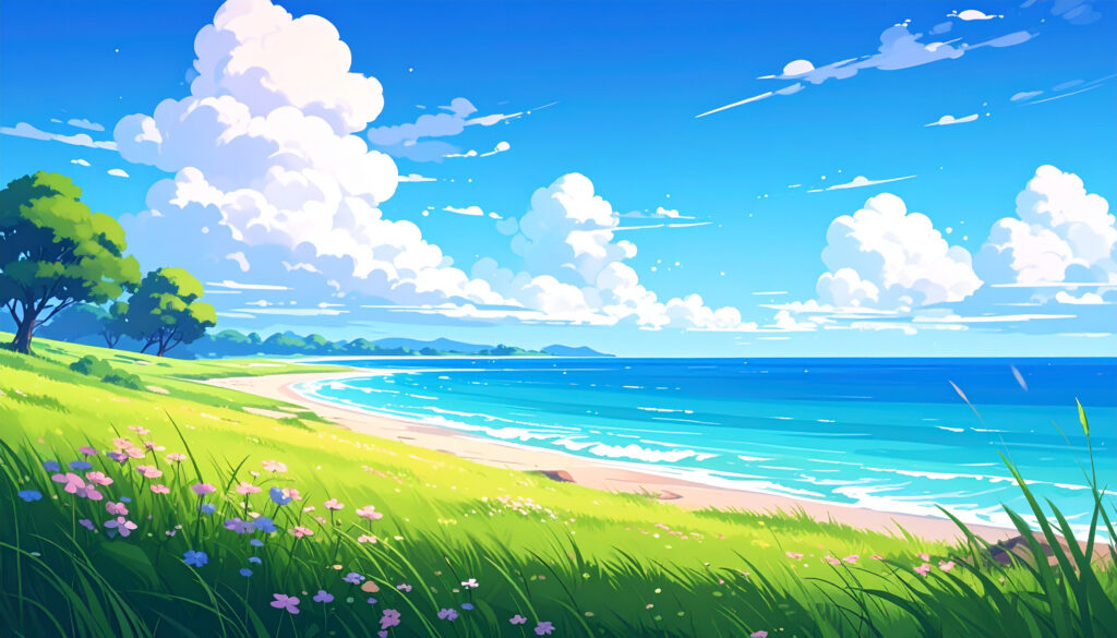 青い海と海岸風景4